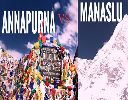 Annapurna circuit VS Manaslu circuit trek