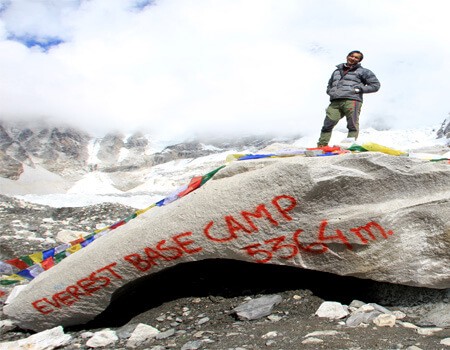 Base camp trek in Nepal