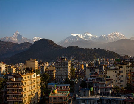 annapurna mountains view from pokhara