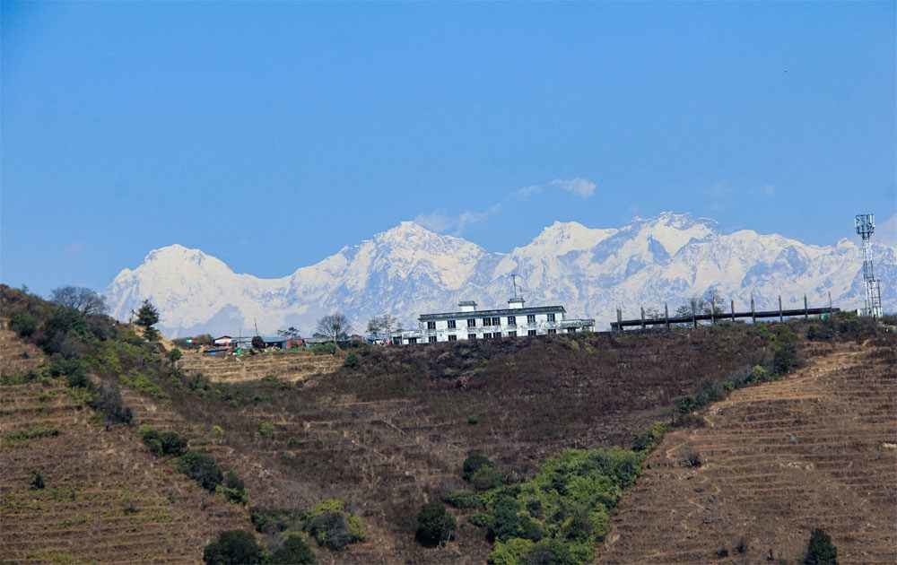 bright view of ganesh himal from suryachaur during suryachaur to tinpiple hike.